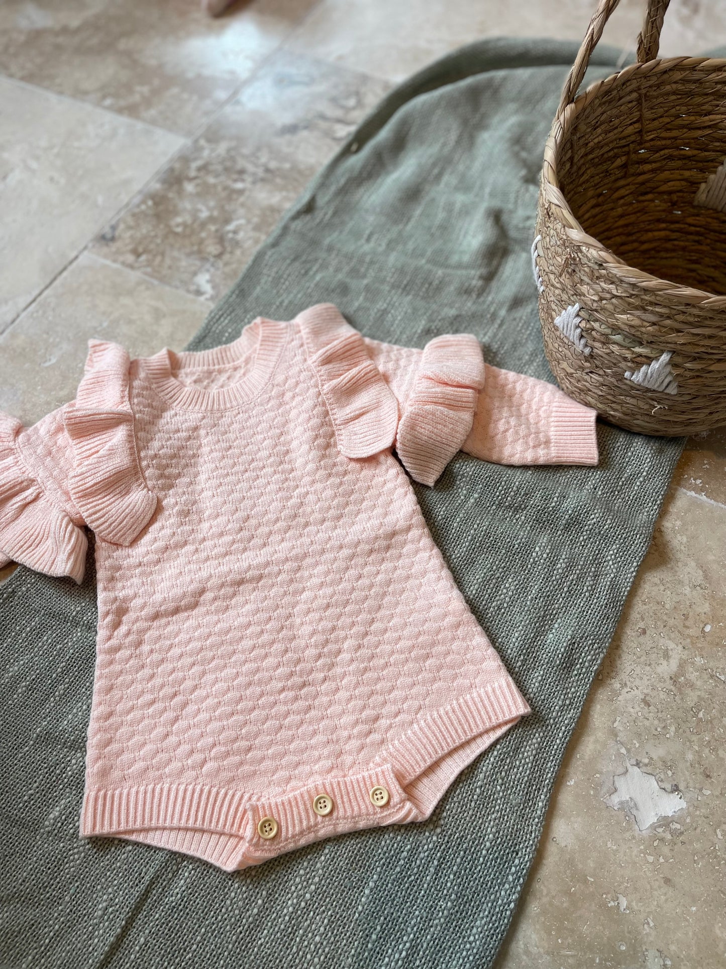 Pull barboteuse à franges