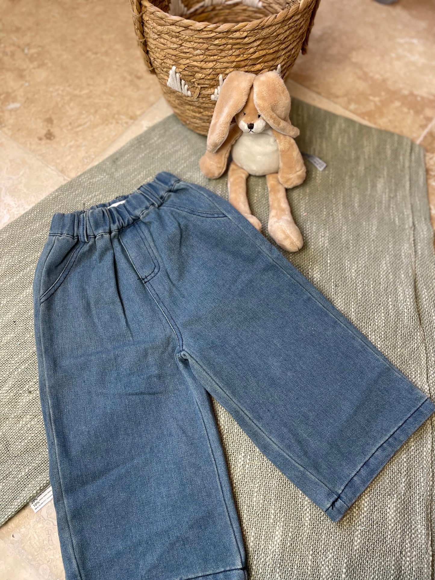 Ensemble fille 3 pièces – blazer à froufrous, chemise à volants et jean