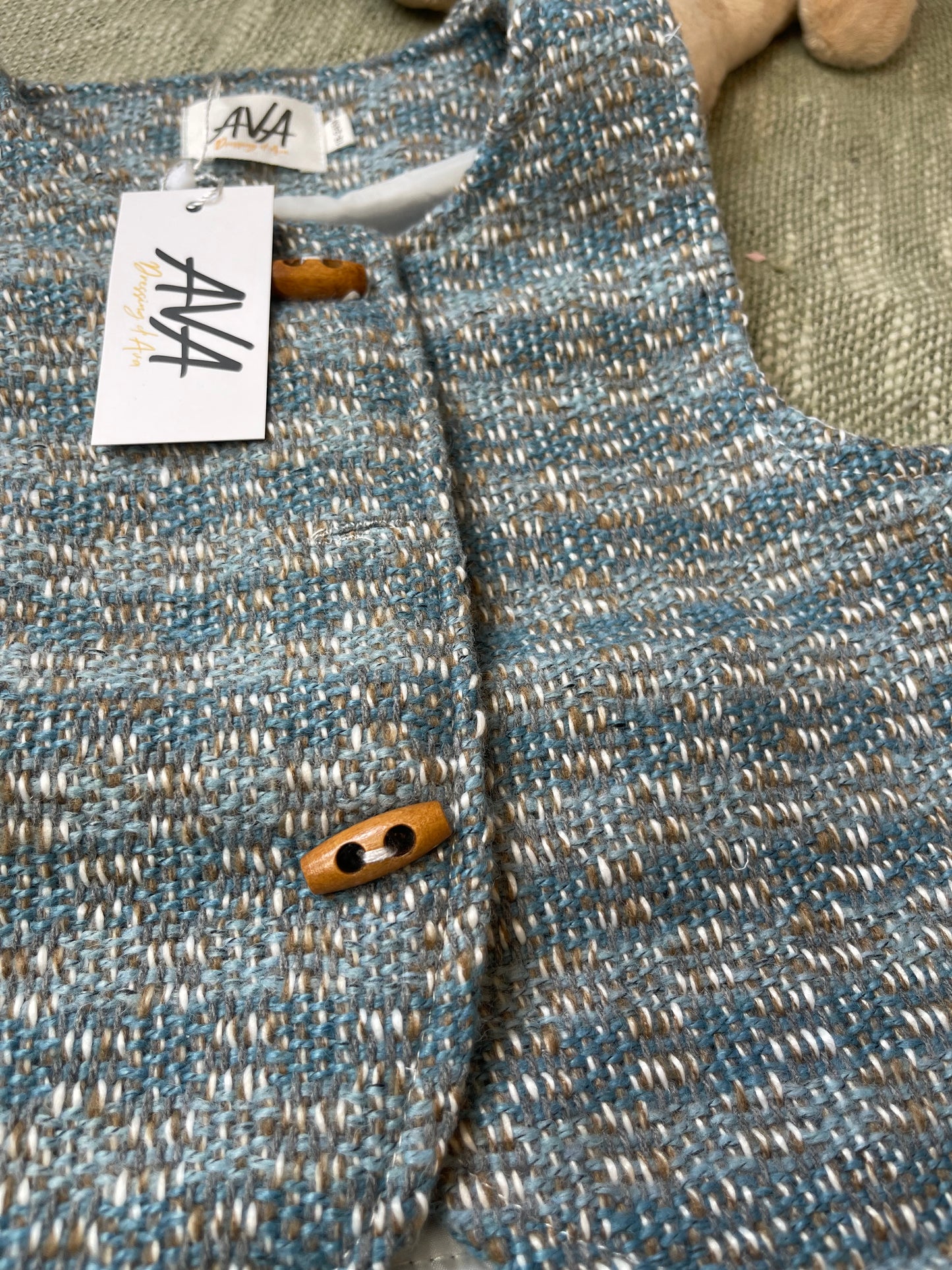 Ensemble fille 3 pièces – blazer, chemise et pantalon jean pattes d’éléphant