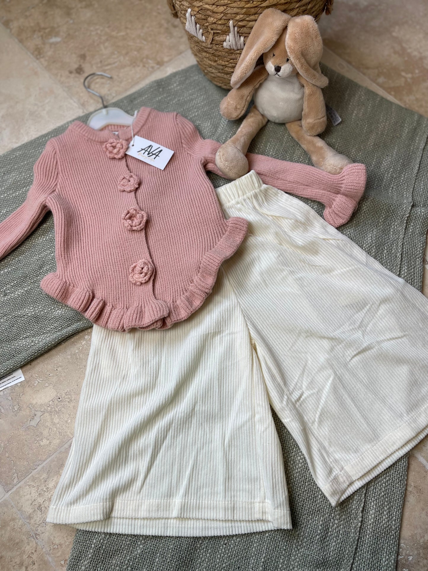 Ensemble rose et blanc