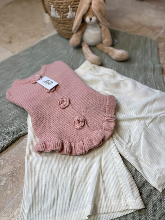 Ensemble rose et blanc